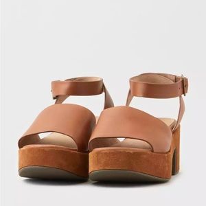 Seychelles Calming Influence Heel - real leather and suede - size 8.5